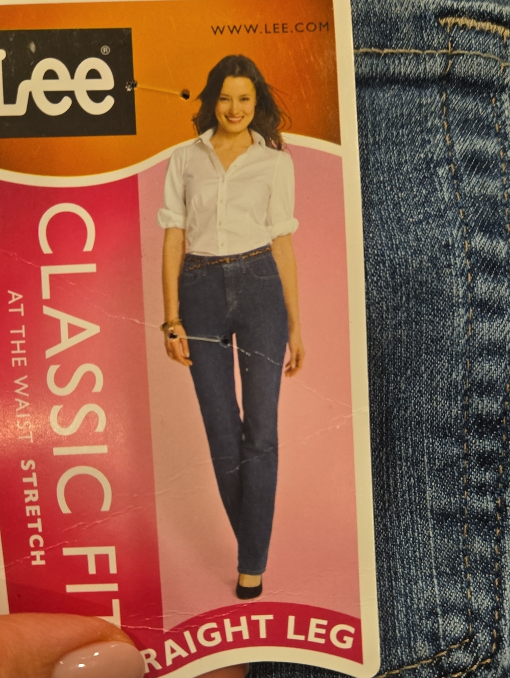Lee Women's Straight Leg Jeans in Dark Blue Denim,new